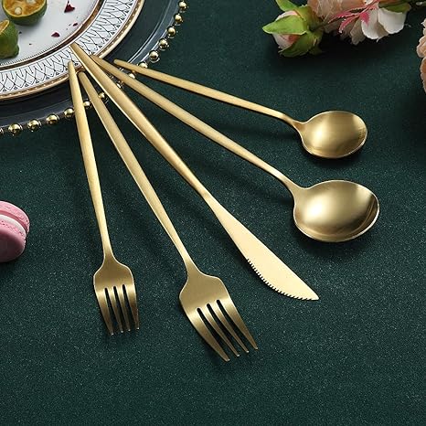 Besteckset | Minimalistisch Stilvoll Matt Langlebig Spülmaschinenfest-Luzern Mode