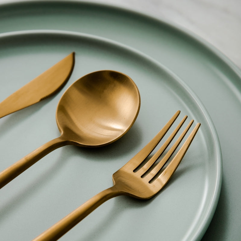 Besteckset | Minimalistisch Stilvoll Matt Langlebig Spülmaschinenfest-Luzern Mode