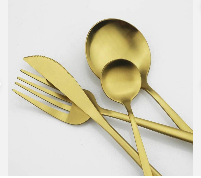Besteckset | Minimalistisch Stilvoll Matt Langlebig Spülmaschinenfest-Luzern Mode