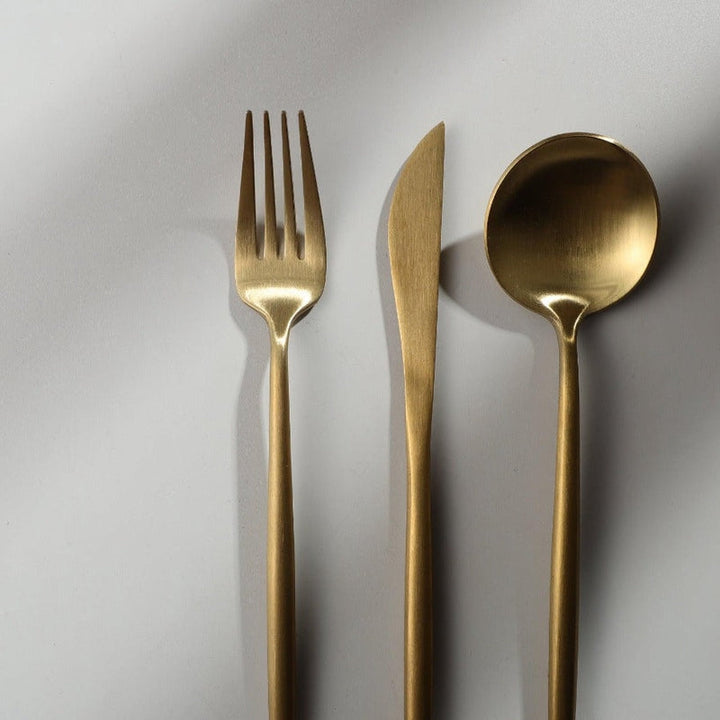 Besteckset | Minimalistisch Stilvoll Matt Langlebig Spülmaschinenfest-Luzern Mode