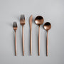 Besteckset | Minimalistisch Stilvoll Matt Langlebig Spülmaschinenfest-Matt Roségold-Set für 4 Personen (20 Stück)-Luzern Mode