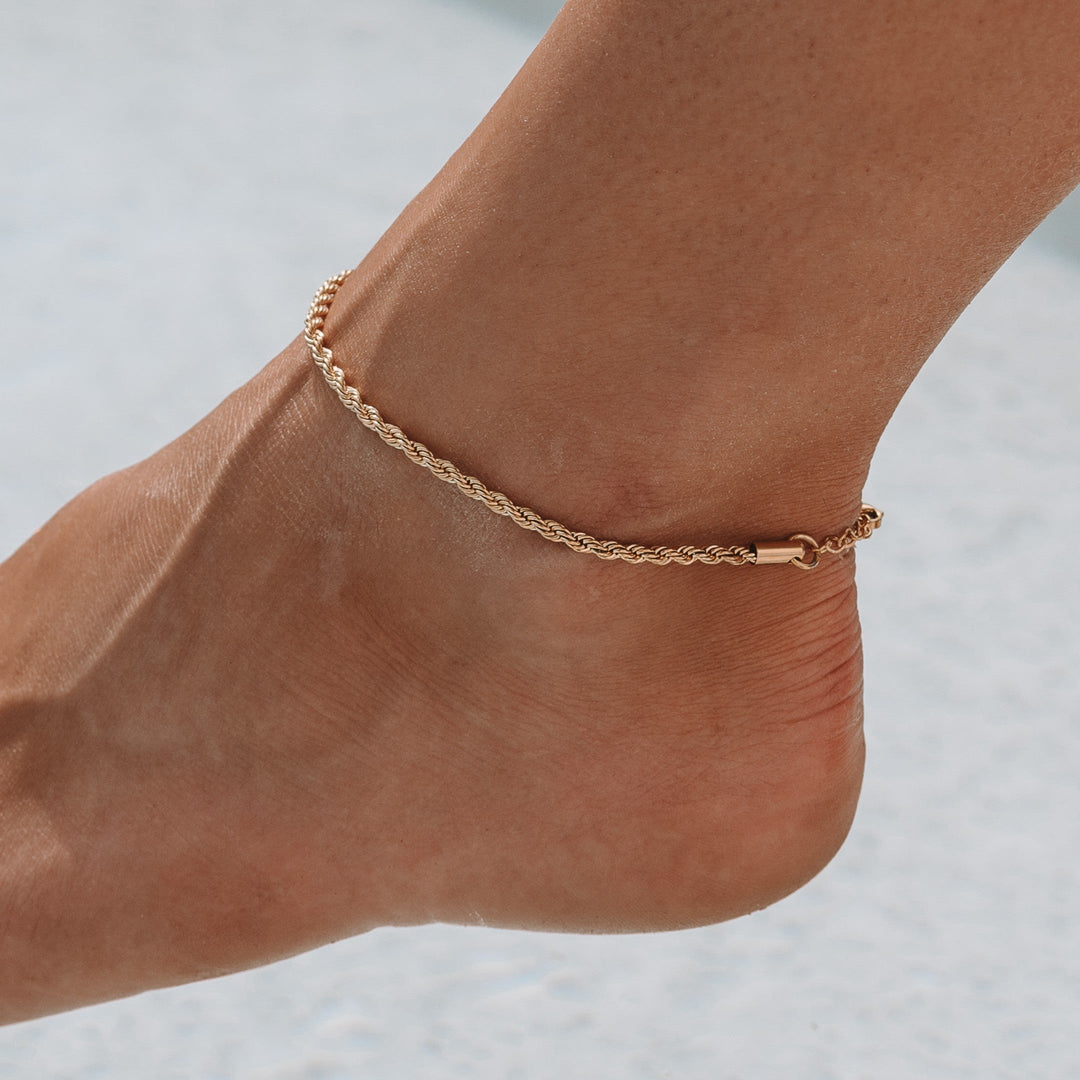 Fußkettchen für Damen | Minimalistisch | Gold | Silber | Stilvoll-Gold-Luzern Mode