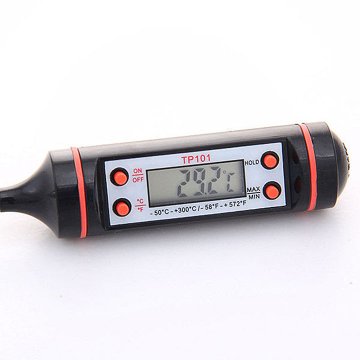 Lebensmittelthermometer | Digital | Universal | Celsius & Fahrenheit | Edelstahl-Schwarz-Luzern Mode