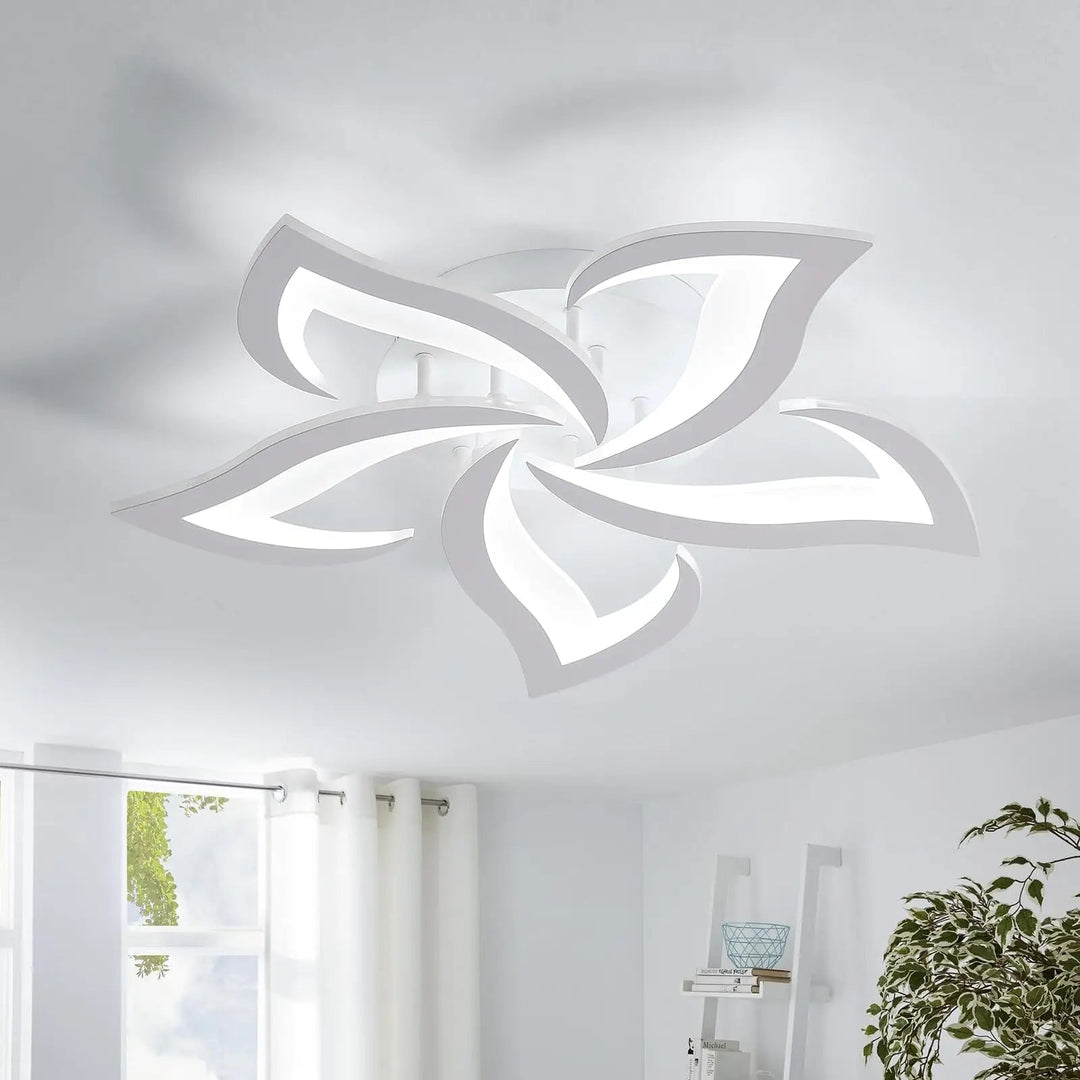 Blütenförmige Deckenleuchte | Acryl | Fernbedienung | LED | Dimmbar-Weiß-Luzern Mode