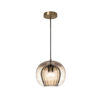 Hängeleuchte | Modern Glas Aluminium Stilvoll Elegant Einzigartig Vielseitig-Cognac-Kaltweiß-Luzern Mode