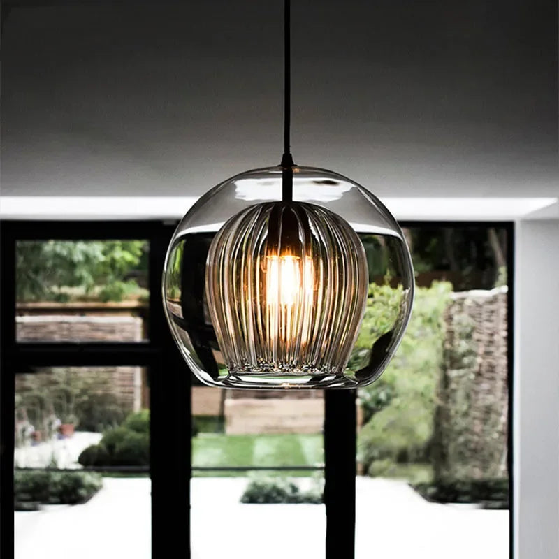 Hängeleuchte | Modern Glas Aluminium Stilvoll Elegant Einzigartig Vielseitig-Luzern Mode