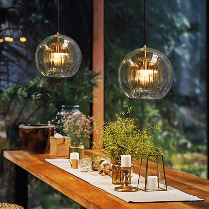 Hängeleuchte | Modern Glas Aluminium Stilvoll Elegant Einzigartig Vielseitig-Luzern Mode
