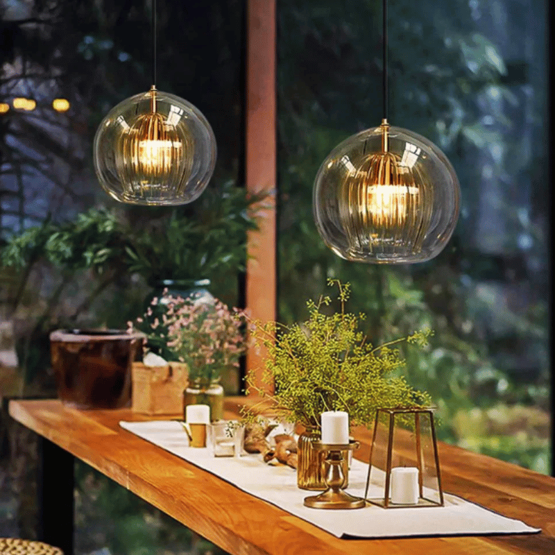 Hängeleuchte | Modern Glas Aluminium Stilvoll Elegant Einzigartig Vielseitig-Luzern Mode
