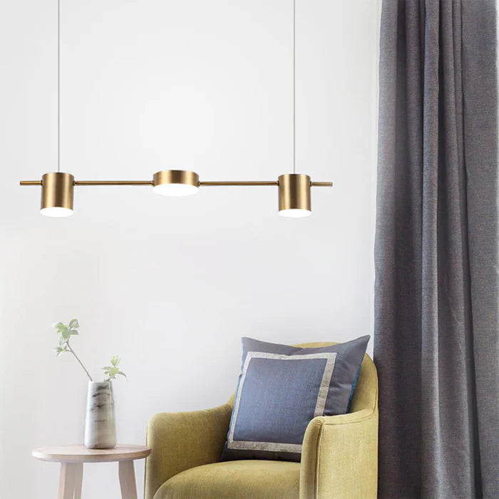 Pendelleuchte | Mehrfach Aluminium Langlebig Stilvoll Vielseitig Atmosphäre-3-Gold-Weiß-Luzern Mode