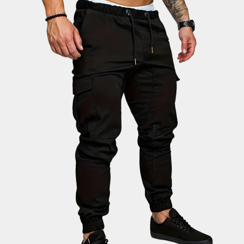 Herren Wintermantel mit Gürtel - Eleganter Wollmantel-Schwarz-XS-Luzern Mode