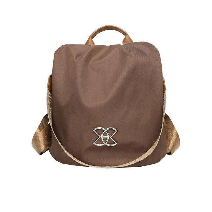 Damen Schultertasche | Diebstahlschutz | Geräumig | Sicher | Reißverschluss-Braun-Luzern Mode