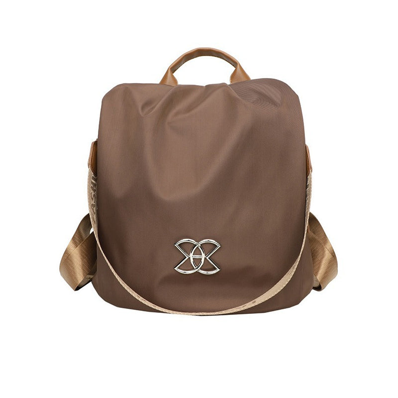 Damen Schultertasche | Diebstahlschutz | Geräumig | Sicher | Reißverschluss-Braun-Luzern Mode