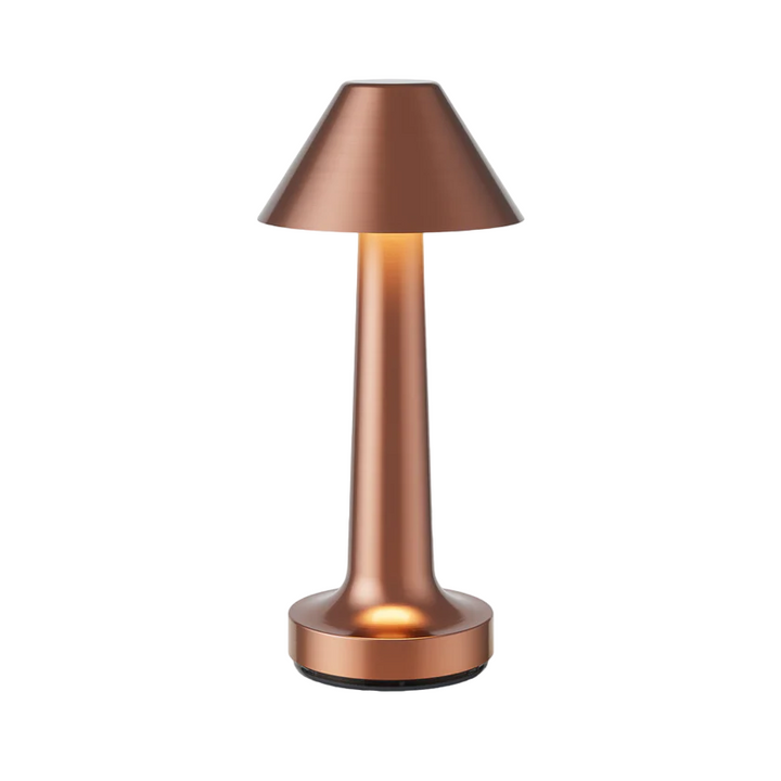 Tischlampe | Dimmbar Stilvoll Vielseitig Langlebig LED Wiederaufladbar-Bronze-Kegel-Luzern Mode