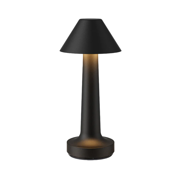 Tischlampe | Dimmbar Stilvoll Vielseitig Langlebig LED Wiederaufladbar-Schwarz-Kegel-Luzern Mode