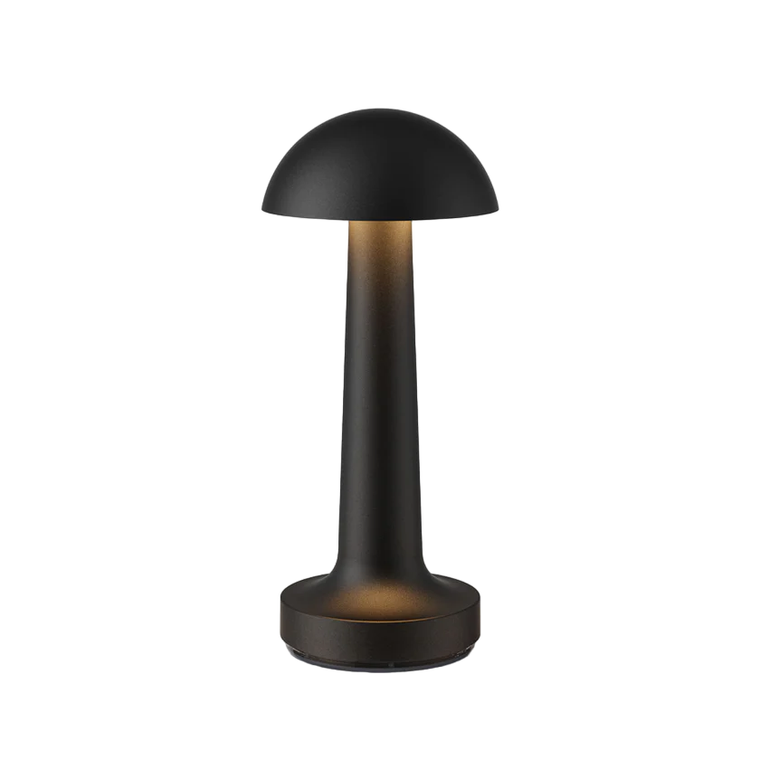 Tischlampe | Dimmbar Stilvoll Vielseitig Langlebig LED Wiederaufladbar-Schwarz-Rund-Luzern Mode