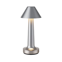 Tischlampe | Dimmbar Stilvoll Vielseitig Langlebig LED Wiederaufladbar-Silber-Kegel-Luzern Mode