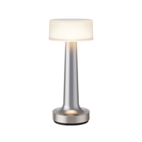 Tischlampe | Dimmbar Stilvoll Vielseitig Langlebig LED Wiederaufladbar-Silber-Leuchtend-Luzern Mode