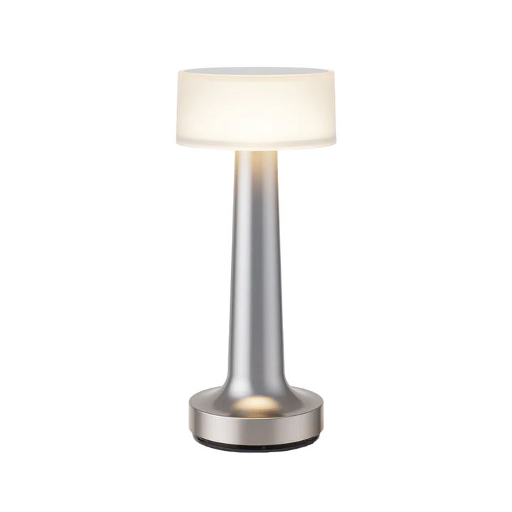 Tischlampe | Dimmbar Stilvoll Vielseitig Langlebig LED Wiederaufladbar-Silber-Leuchtend-Luzern Mode