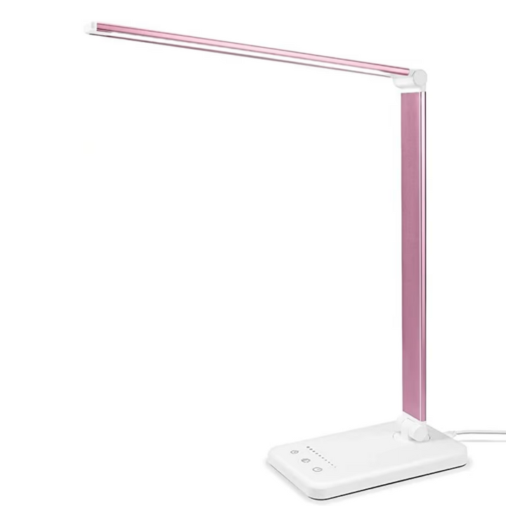 Schreibtischlampe | Modern Einstellbar Langlebig LED Kompakt Stilvoll USB-Rosa-Luzern Mode