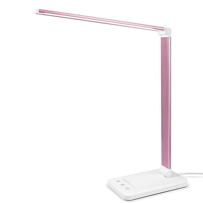 Schreibtischlampe | Modern Einstellbar Langlebig LED Kompakt Stilvoll USB-Rosa-Luzern Mode