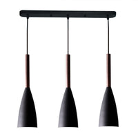 Hängeleuchte | Set | Schlank | Stilvoll | Skandinavisch | Modern | Stimmungsvolles Licht | Langlebig-3 echteckig Schwarz-Luzern Mode