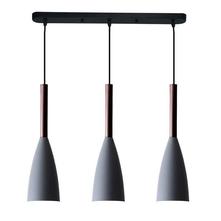 Hängeleuchte | Set | Schlank | Stilvoll | Skandinavisch | Modern | Stimmungsvolles Licht | Langlebig-3 Rechteckig Grau-Luzern Mode