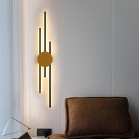 Wandlampe | Industriell LED Stilvoll Einzigartig Vielseitig Atmosphärisch Langlebig-Gold-B-63CM-Luzern Mode