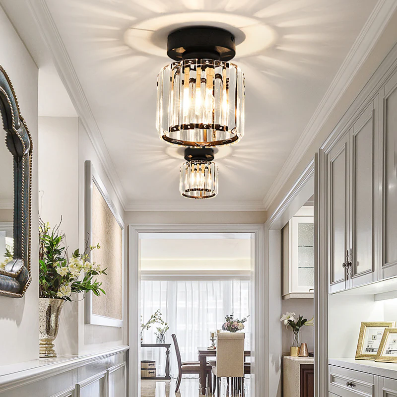 Deckenleuchte | Kristall Modern Quadratisch Rund Stilvoll Elegant Langlebig-Luzern Mode