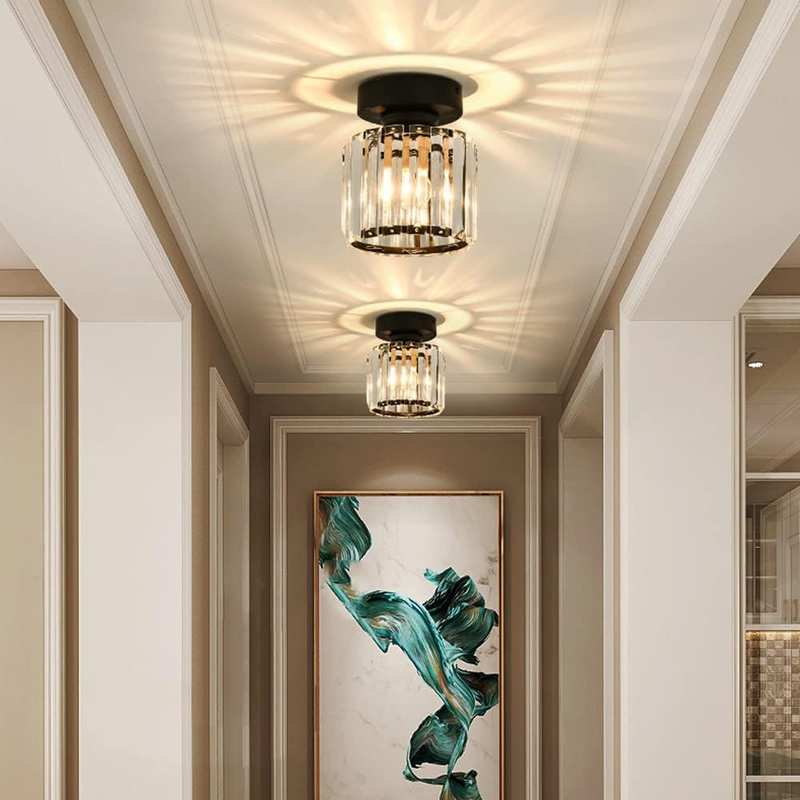 Deckenleuchte | Kristall Modern Quadratisch Rund Stilvoll Elegant Langlebig-Luzern Mode