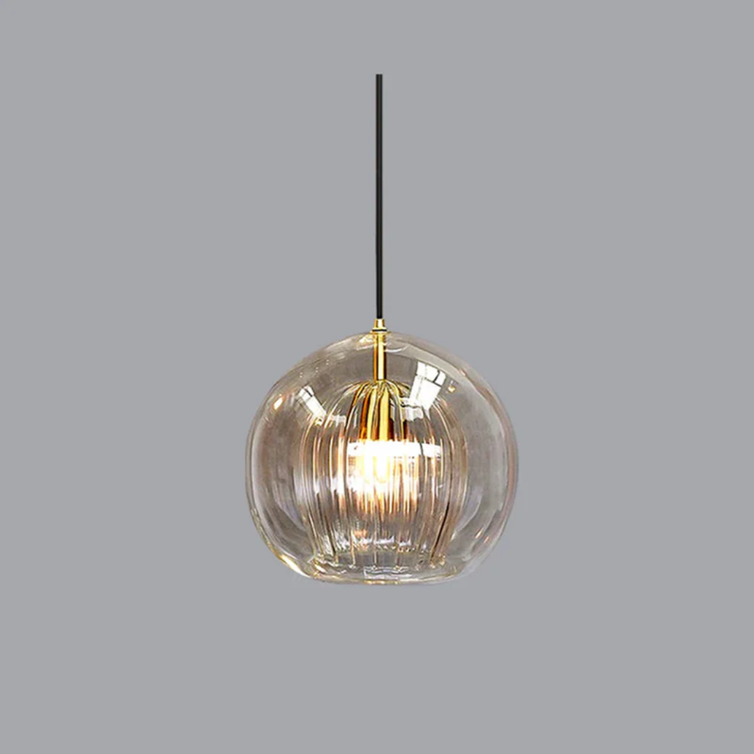 Kugelförmige Pendelleuchte | LED Einzigartig Langlebig Stilvoll Vielseitig Atmosphärisch-Bernstein-15 cm-Luzern Mode