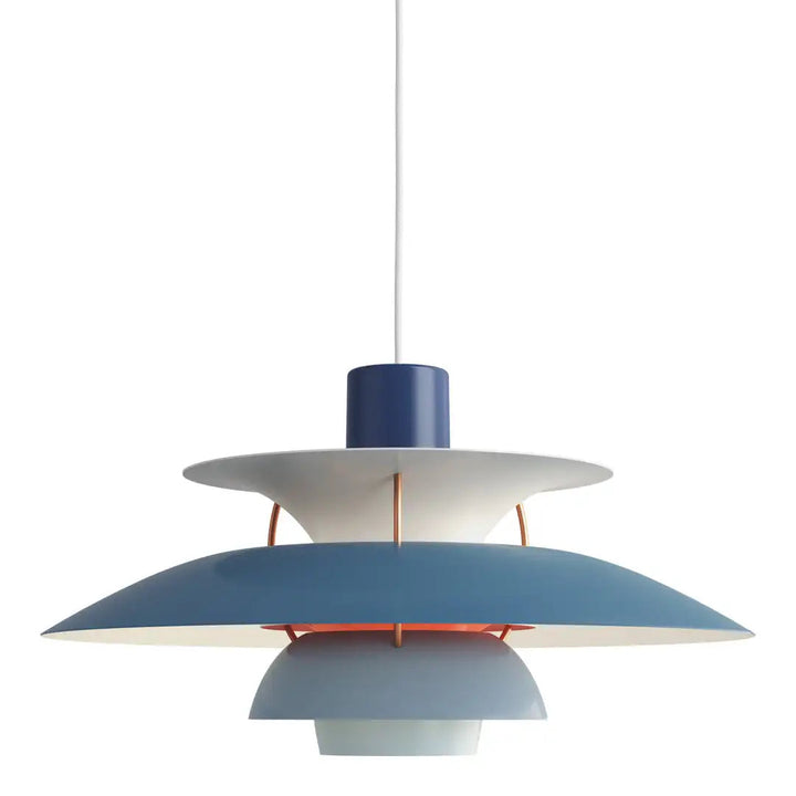 Deckenlampe | Rund Hängend LED Langlebig Dimmbar Vielseitig Stilvoll-Blau-30 cm-Luzern Mode