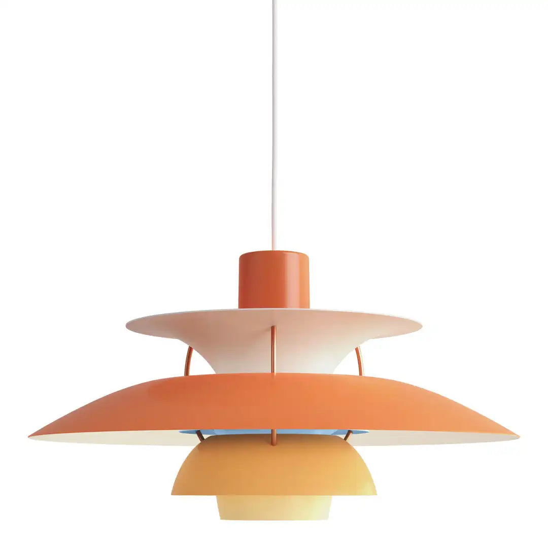 Deckenlampe | Rund Hängend LED Langlebig Dimmbar Vielseitig Stilvoll-Orange-30 cm-Luzern Mode