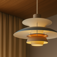 Deckenlampe | Rund Hängend LED Langlebig Dimmbar Vielseitig Stilvoll-Luzern Mode
