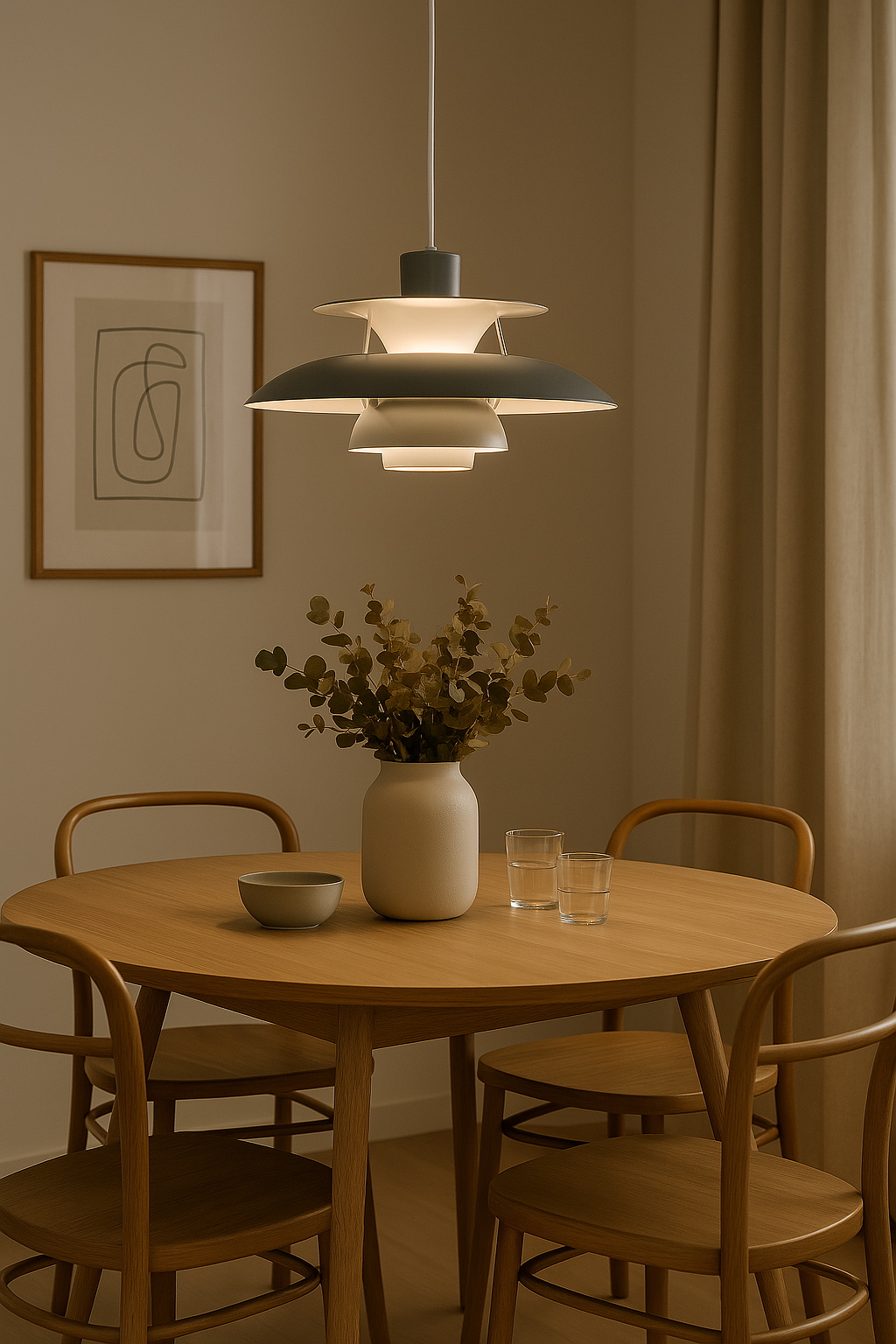 Deckenlampe | Rund Hängend LED Langlebig Dimmbar Vielseitig Stilvoll-Luzern Mode