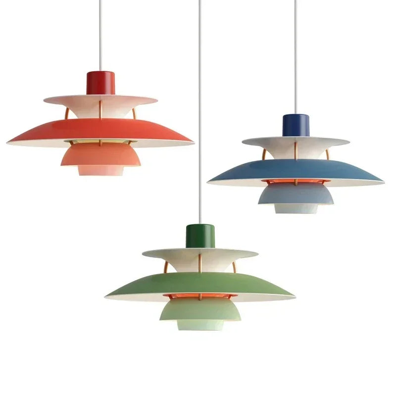 Deckenlampe | Rund Hängend LED Langlebig Dimmbar Vielseitig Stilvoll-Luzern Mode