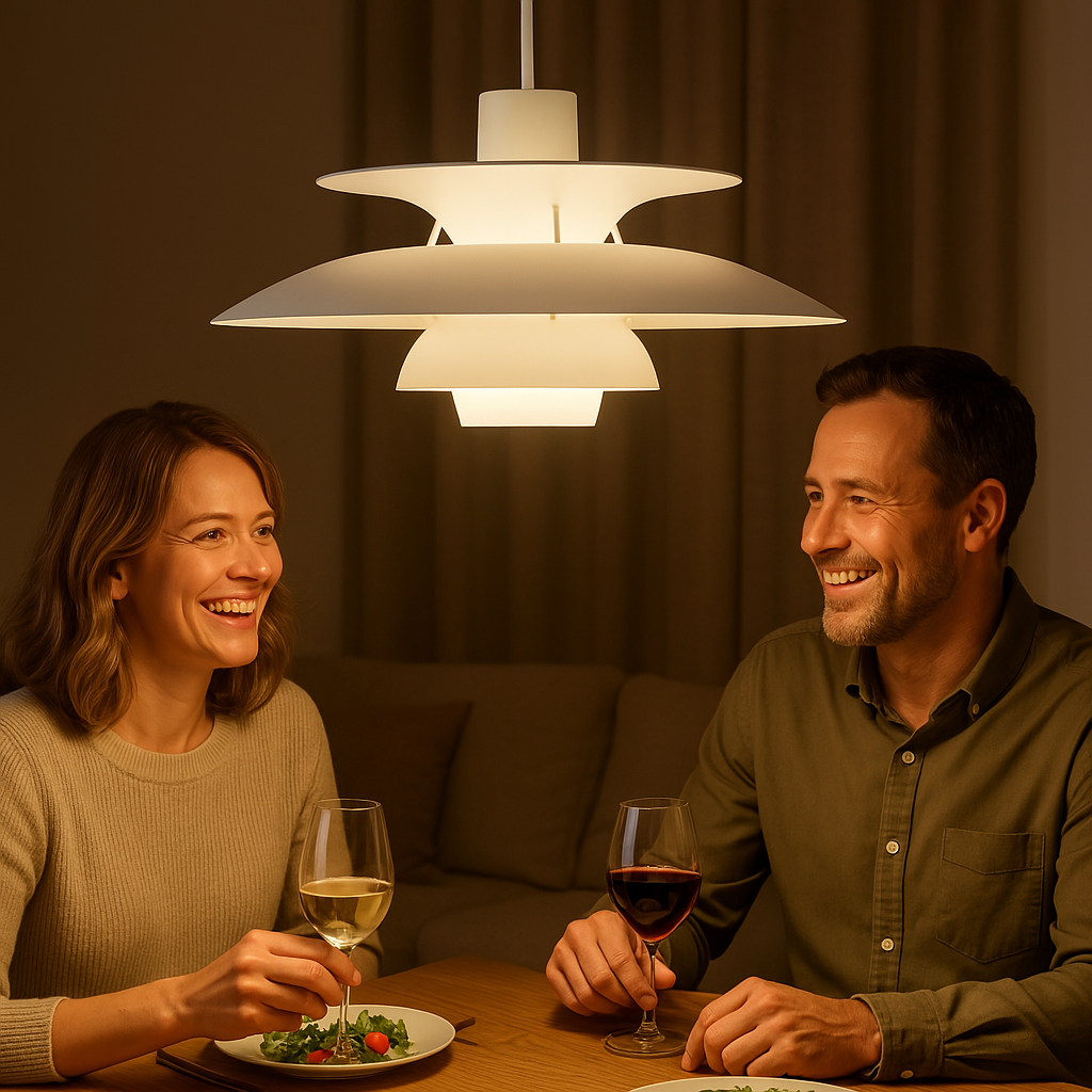 Deckenlampe | Rund Hängend LED Langlebig Dimmbar Vielseitig Stilvoll-Luzern Mode