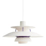 Deckenlampe | Rund Hängend LED Langlebig Dimmbar Vielseitig Stilvoll-Weiß/Lila-30 cm-Luzern Mode