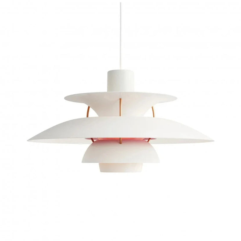 Deckenlampe | Rund Hängend LED Langlebig Dimmbar Vielseitig Stilvoll-Weiß/Rosa-30 cm-Luzern Mode