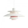 Deckenlampe | Rund Hängend LED Langlebig Dimmbar Vielseitig Stilvoll-Weiß/Rosa-30 cm-Luzern Mode