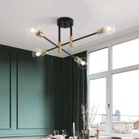 LED-Deckenleuchte | Mehrere Leuchten Modern Stilvoll Stimmungsvolll Langlebig-Helle Glühbirne – warmes Licht-4 Lampen-Luzern Mode