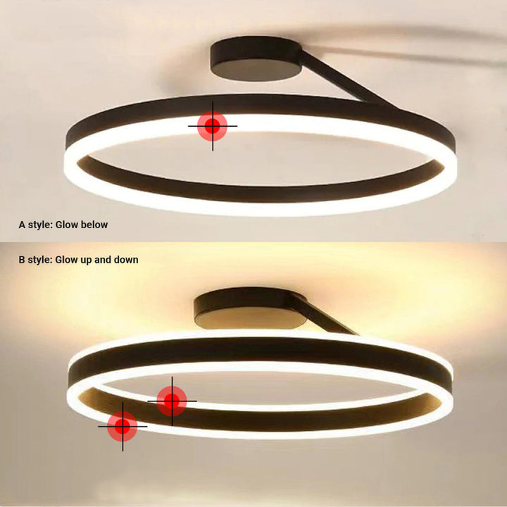LED-Deckenleuchte | Rund Modern Stilvoll Vielseitig Stimmungsvolll Langlebig-Luzern Mode