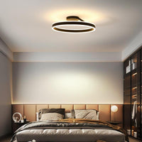 LED-Deckenleuchte | Rund Modern Stilvoll Vielseitig Stimmungsvolll Langlebig-Schwarz-Dimmbar-B-Luzern Mode