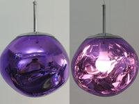 Deckenlampe | LED | Kugel | Eisen | Verstellbare Höhe | Energiesparend | Modern-Lila-15CM-Luzern Mode