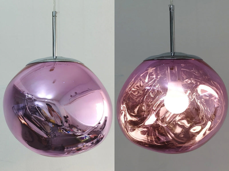 Deckenlampe | LED | Kugel | Eisen | Verstellbare Höhe | Energiesparend | Modern-Rosa-15CM-Luzern Mode