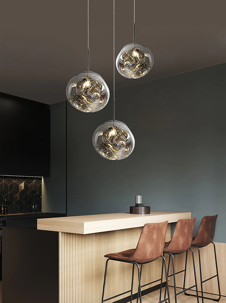 Deckenlampe | LED | Kugel | Eisen | Verstellbare Höhe | Energiesparend | Modern-Luzern Mode