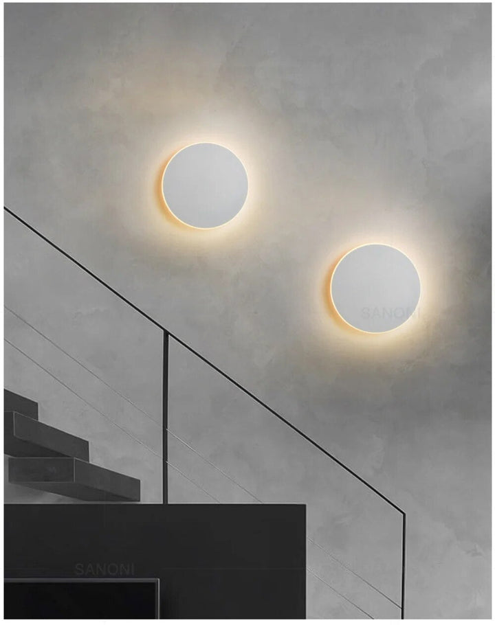 Runde LED-Wandleuchte | Minimalistisches Design | Touch-Steuerung-Luzern Mode