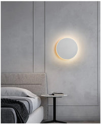 Runde LED-Wandleuchte | Minimalistisches Design | Touch-Steuerung-20 cm Weiß-Warmweiß-Luzern Mode