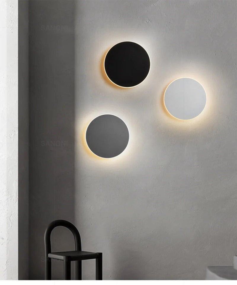 Runde LED-Wandleuchte | Minimalistisches Design | Touch-Steuerung-Luzern Mode