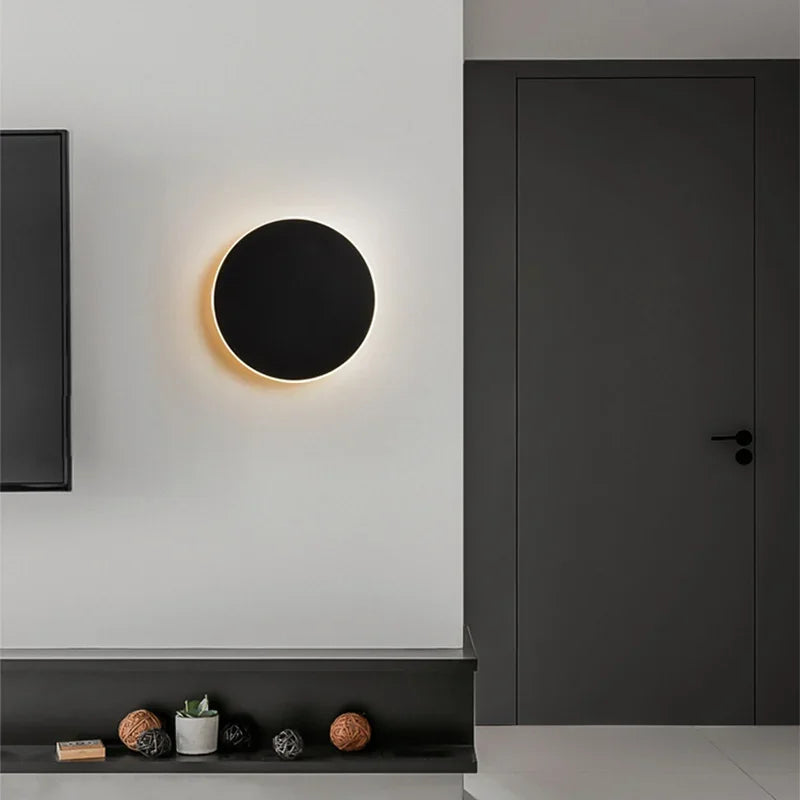 Runde LED-Wandleuchte | Minimalistisches Design | Touch-Steuerung-Luzern Mode