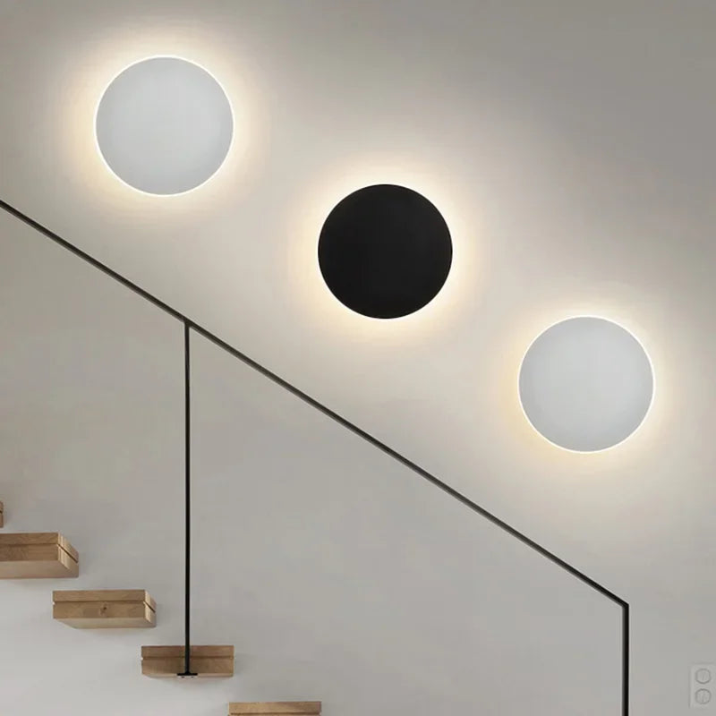 Runde LED-Wandleuchte | Minimalistisches Design | Touch-Steuerung-Luzern Mode